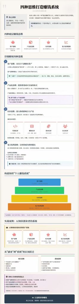 四种思维打造你的赚钱系统-轻创可行社